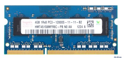   SODIMM DDR3 4Gb 4GB PC3-12800 1600MHz Hynix or.