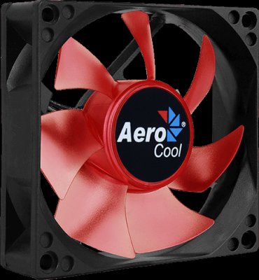  Aerocool Motion 8 Red-3P 80x80mm 3-pin 25dB 90gr LED Ret