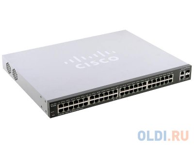 Cisco SF200-48P (SLM248PT-G5)   (24UTP 100Mbps PoE + 24UTP 100Mbps + 2Combo 100