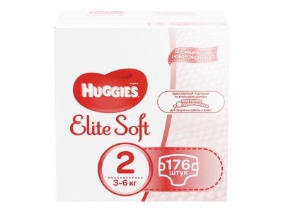  Huggies Elite Soft 2 3-6  176 