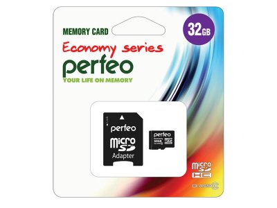   32Gb - Perfeo Micro Secure Digital HC Class 10 PF32GMCSH10AES    SD (