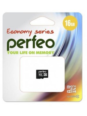   16Gb - Perfeo Micro Secure Digital HC Class 10 PF16GMCSH10ES (!)