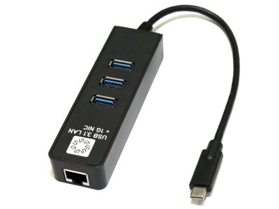  5bites USB 3.1 - 3xUSB 3.0 - RJ45 1G Black UA3C-45-10BK