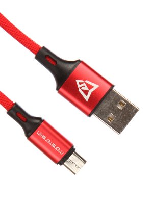   Monsterskin Raptor USB - microUSB 0.25m Red 11403