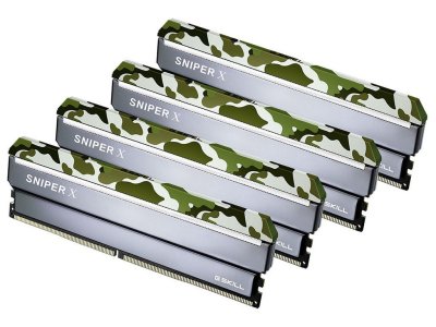   G.Skill Sniper X DDR4 DIMM 2400MHz PC4-19200 CL17 - 32Gb KIT (4x8Gb) F4-2400C17Q-32GSX