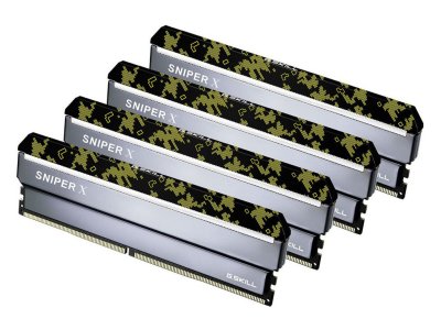   G.Skill Sniper X DDR4 DIMM 2400MHz PC4-19200 CL17 - 32Gb KIT (4x8Gb) F4-2400C17Q-32GSX