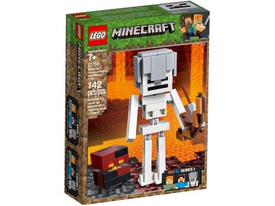  Lego Minecraft Skeleton BigFig with Magma Cube 142 . 21150