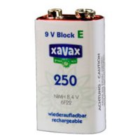  NiMH 9V E-Block, 250 , Xavax