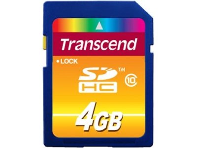   SDHC 4Gb Class 10 Transcend, TS4GSDH  10(V), Retail