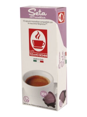  Caffe Tiziano Bonini Espresso Seta Compatibile Nespresso Arabica