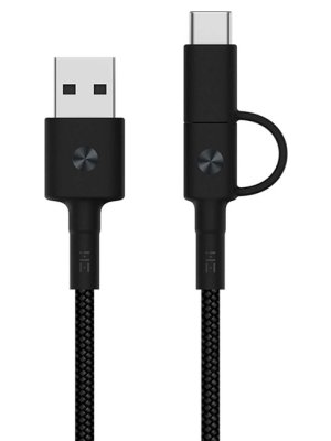  Xiaomi AL403 2 in 1 USB Type-C - Micro ZMI 100cm Black