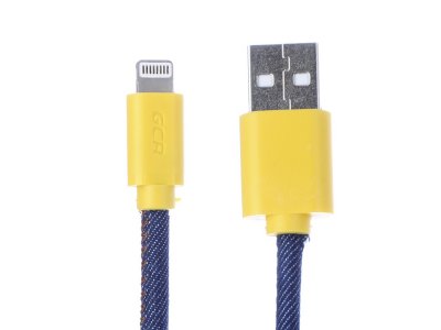 Greenconnect  USB 2.0 - Lightning 8pin 1m  iPhone 5/6/7/8/X Yelow-Black GCR-51033