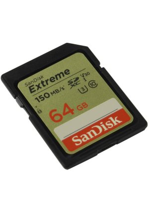   64Gb - SanDisk Extreme Secure Digital XC Class 10 SDSDXV6-064G-GNCIN