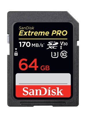   64Gb - SanDisk Extreme Pro - Secure Digital XC Class 10 UHS-I SDSDXXY-064G-GN4IN (