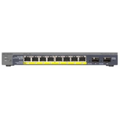 NETGEAR GS110TP-200EUS  PoE ProSafe 8 UTP 10/100/1000, 2xSFP, Smart Managed (repl.GS110TP-