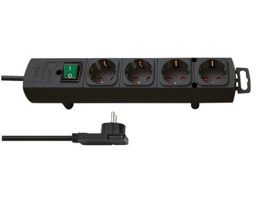  Brennenstuhl Comfort Line 4 Sockets 2m Black 1153100100