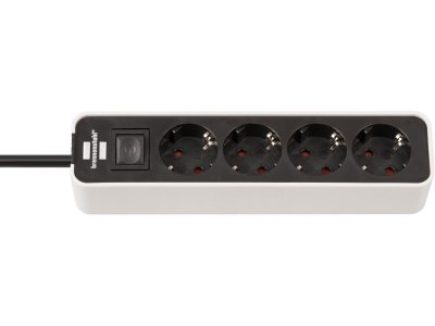  Brennenstuhl Ecolor 4 Sockets 1.5m White-Black 1153240020