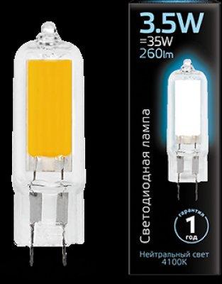   Gauss LED G4 AC220-240V 3.5W 4100K 107807203