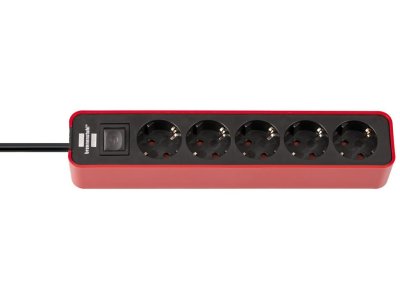  Brennenstuhl Ecolor 5 Sockets 1.5m Red-Black 1153250070