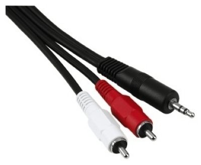  2xRCA "" - 3.5  Jack (m-m), , 0.5 ,  , , Hama [