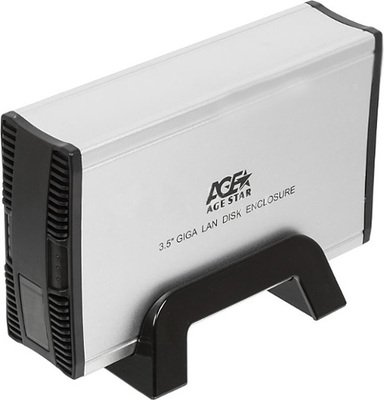    HDD 3.5" AgeStar GNSB3AHT, USB3.0 + LAN, FTP, DHCP, Print Server, BT download,