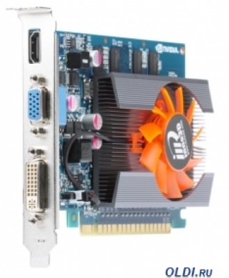  1Gb (PCI-E) Inno3D GT630 c CUDA (GFGT630, GDDR3, 128 bit, HDCP, VGA, DVI, HDMI, Retail)