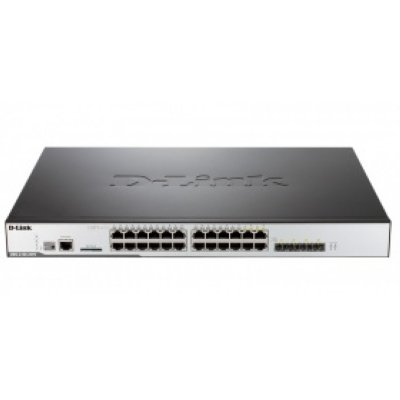 D-link DWS-3160-24PC  PoE 20x10/100/1000Base-T (PoE) + 4x Combo Mini GBIC (SFP) /1000Base-