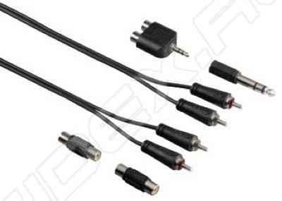   2xRCA (m) - 2xJack 3.5 (f) 2.5  (Hama 00122329) ()