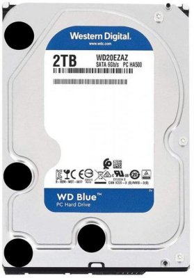   3.5" Western Digital WD Blue 2 , SATA III, 256 Mb, 5400rpm (WD20EZAZ)