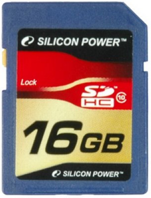 - SDHC 16  Silicon Power, Class 10 ( SP016GBSDH010V10 )