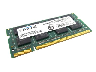   Crucial (CT25664AC800) DDR-II SODIMM 2Gb (PC2-6400) 1.8v 200-pin(for NoteBook)