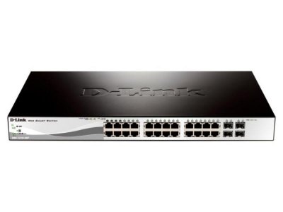 D-Link DES-1210-28/B1A   24x10/100, 2x10/100/1000, 2 combo 1000BASE-T/SFP, 19"