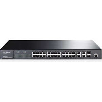  TP-LINK TL-SL5428E 24port 10/100 + 2port Gigabit Ethernet + 2port Gigabit SFP, L2