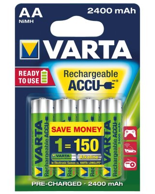  AA - Varta 2500mAh BL4 Power Accu (4 ) 56756