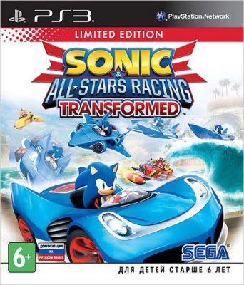   Sony PS3 Sonic & All-Star Racing Transformed. Limited Edition