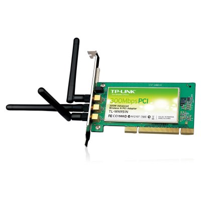   TP-LINK TL-WN951N (802.11n  300 /,  2.4 , 19 dBM, 3 x 2 dBi, PCI)