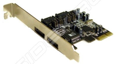  ST-Lab A341 PCI-EX Serial ATA II w/Raid 2ext+2int SI3132 w/Cable and Power Cord ret