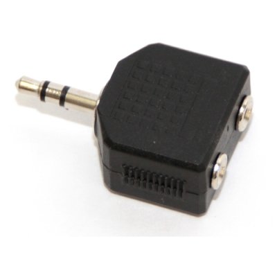   mini Jack 3.5mm (M) -) 2  mini Jack 3.5 (F), 5bites (AA-3MF2-01)