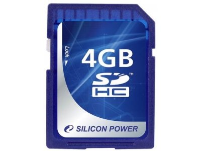 - Silicon Power  SDHC Class 4 4 GB