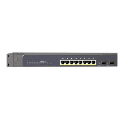 NETGEAR GS510TP-100EUS  PoE Smart, 8GE+2SFP ports (including 8GE PoE+ ports), PoE budget u