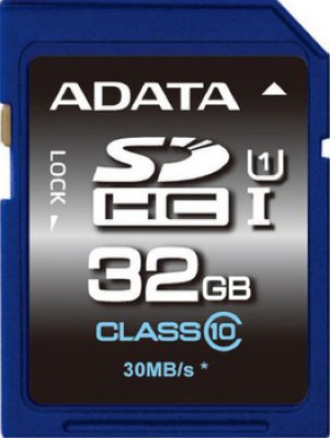  SecureDigital 32Gb A-Data Premier HC / UHS-I class 10 / class U1 (ASDH32GUICL10-R )