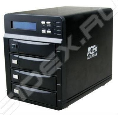    HDD AgeStar RAID 3C4B3A SATAII-USB3.0   LCD hotswap Support HDD up