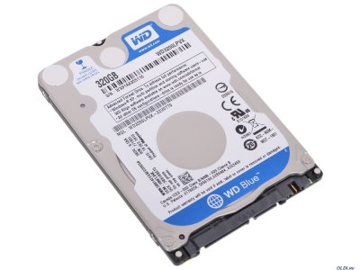 WESTERN DIGITAL   2.5" 320Gb SATA III, 8 Mb, 5400 rpm WD Blue Mobile WD3200LPVX