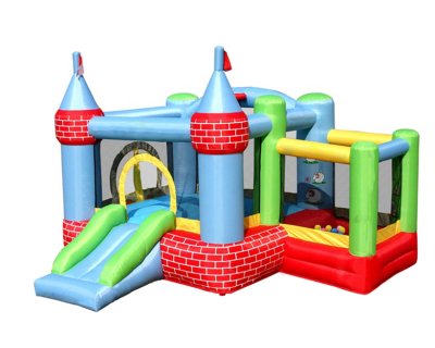 Happy Hop   Castle Bouncer With Farmyard Ballpit 9112