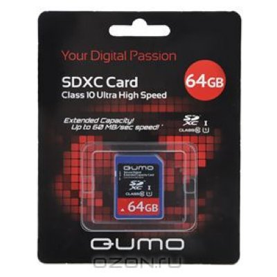   QUMO SDXC UHS-1  lass 10 64GB