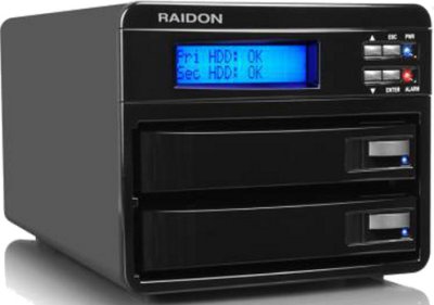 Raidon GR3630-WSB3   DAS  RAID 2 x 3,5", USB 3.0/eSATA/FireWire800