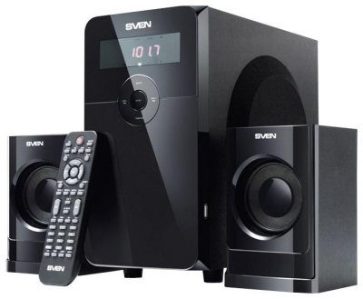  Sven MS-2100 2.1,  (RMS): 50  + 2  15 , SD/USB, FM-, VFD-,  