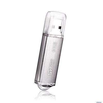   64GB USB Drive (USB 2.0) Silicon Power Ultima II Silver I-series