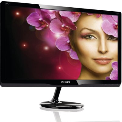  Philips E-line 247E4LHAB/00/01 23.6"   1920x1080 (LED)   5ms   D-SUB + 2*HDMI   Spks   