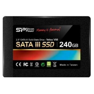   SSD 2.5" 240 Gb Silicon Power SATA III V55 + Desktop kit (R556/W480MB/s) (S